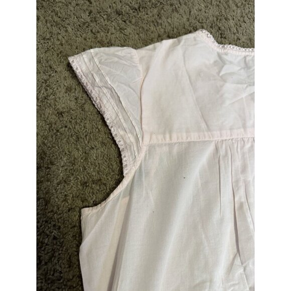 MISS ELAINE Short Cap Sleeve Pink Nightgown Pajama Dress Soft Eyelet Ribbon 2X - Picture 6 of 9